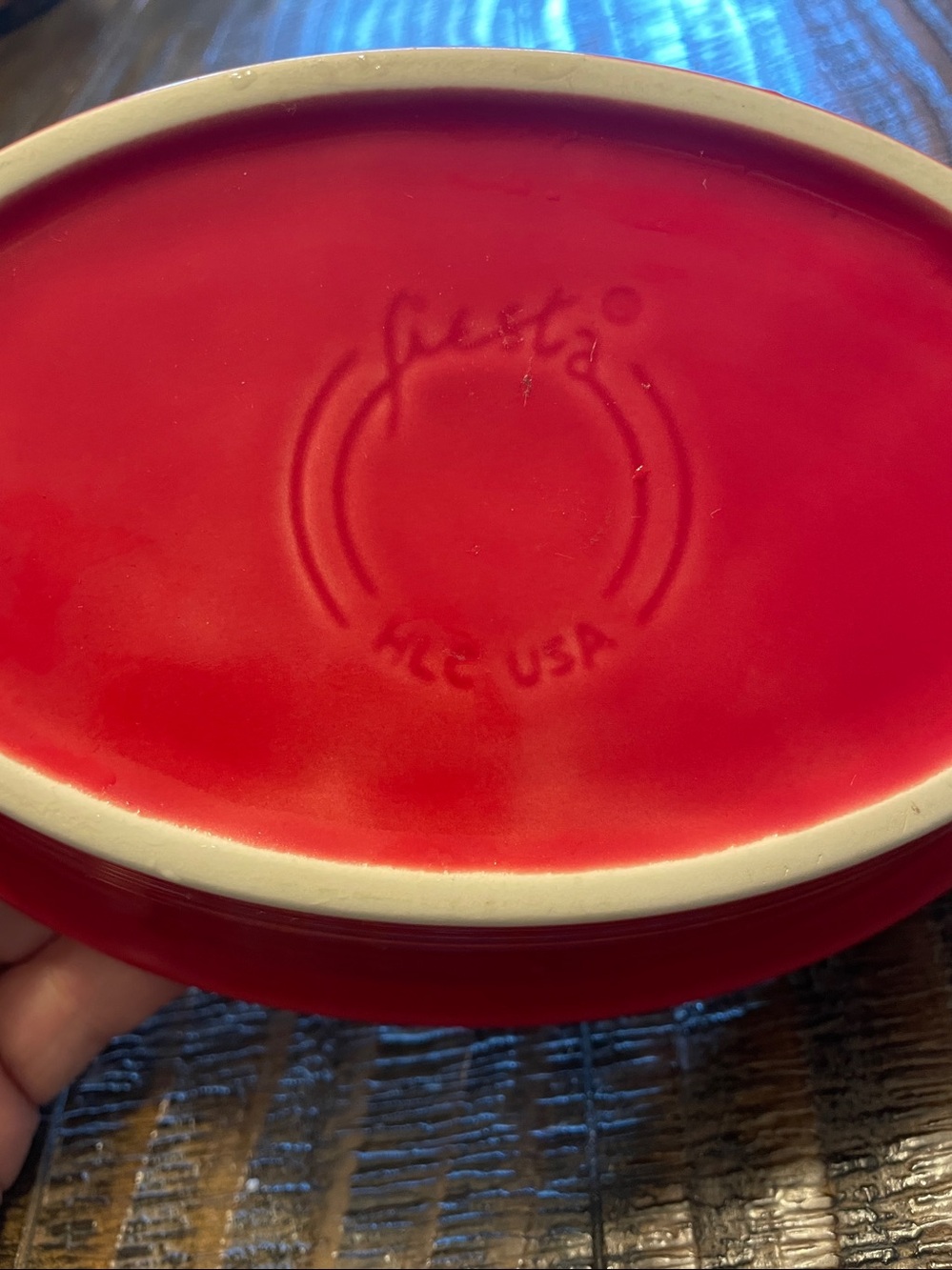 Scarlet Fiesta 9 1/8 Inch Oval Individual Casserole 13 OZ - Picture 4 of 5